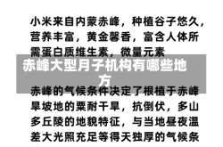 赤峰大型月子机构有哪些地方