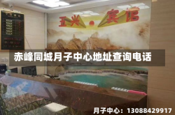 赤峰同城月子中心地址查询电话