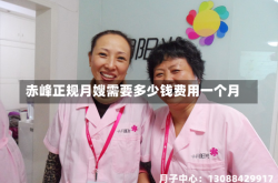 赤峰正规月嫂需要多少钱费用一个月