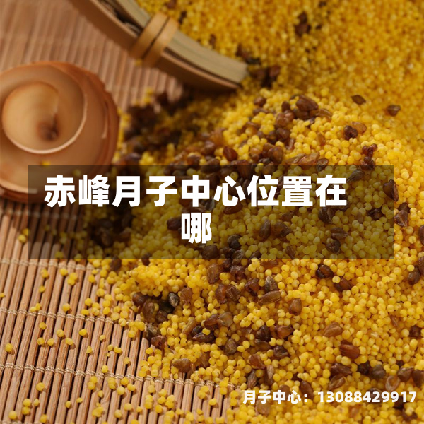 赤峰月子中心位置在哪
