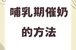 剖宫产后如何有效催乳