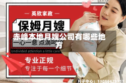 赤峰本地月嫂公司有哪些地方