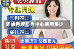 赤峰月嫂服务中心费用多少