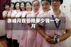 赤峰月嫂价格多少钱一个月