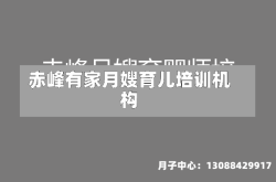 赤峰有家月嫂育儿培训机构