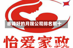 赤峰好的月嫂公司排名前十