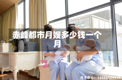 赤峰都市月嫂多少钱一个月