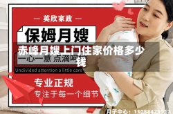 赤峰月嫂上门住家价格多少钱