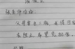 因已剖腹产如何写请假条