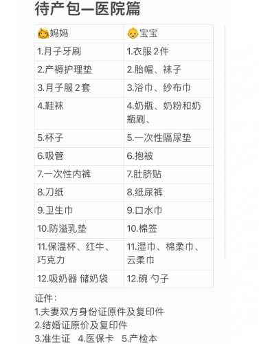 待产包洗护包该准备什么-第1张图片