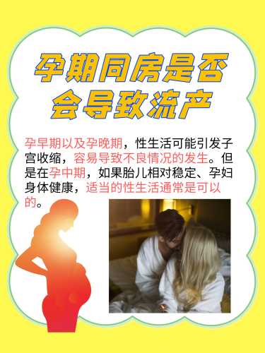 刚怀孕能同房吗-第1张图片